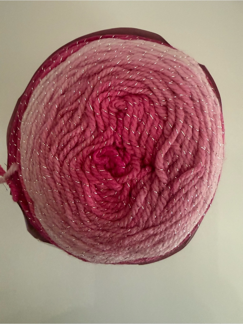 Lion Brand Yarns Mandala Sparkle Eclat Aries Beliers Ombre Acrylic Yarn - Pink